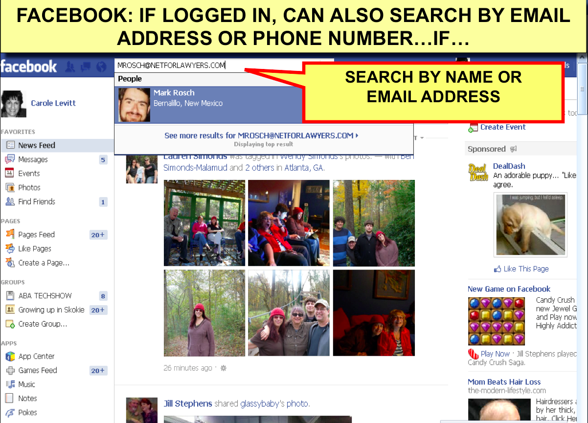 Facebook Name Search